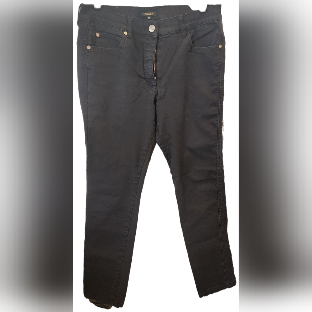 Escada black denim skinny jeans